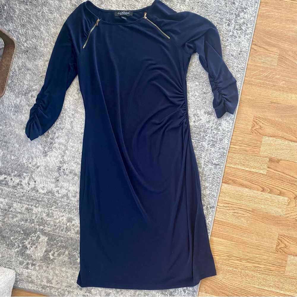 Gloria Vanderbilt Midi Zipper Dress